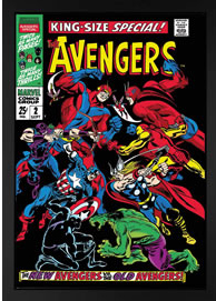 Stan Lee The Avengers King Size Special #2 Canvas framed