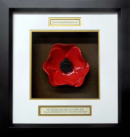 Royal-Hampshire-Regiment-Ceramic-Framed-Poppy