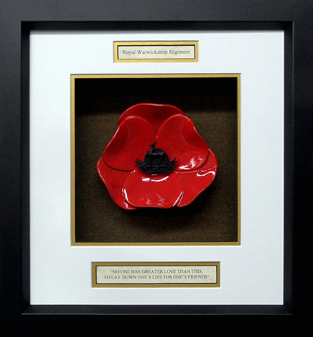 Royal-Warwickshire-Regiment-Ceramic-Framed-Poppy