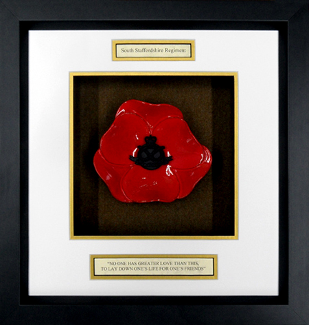 Sorth-Staffordshire-Regiment-Ceramic-Framed-Poppy