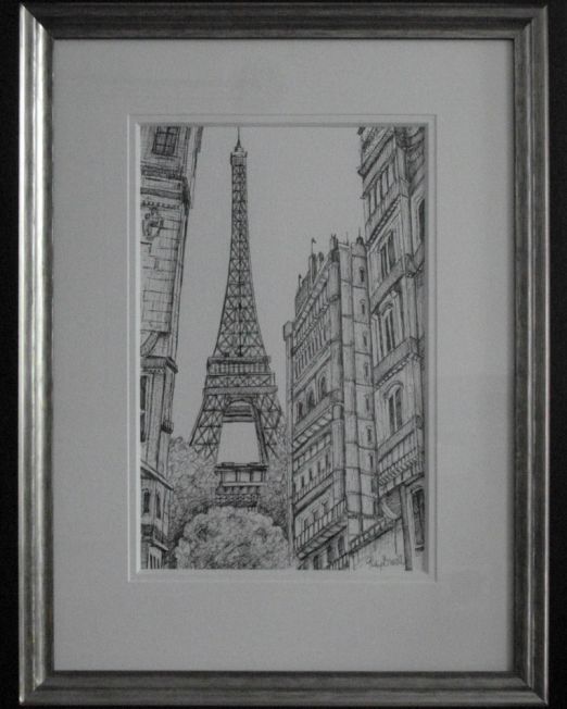 I Love Paris Framed
