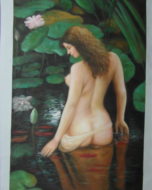 Unknown Nude Swimming with Fish