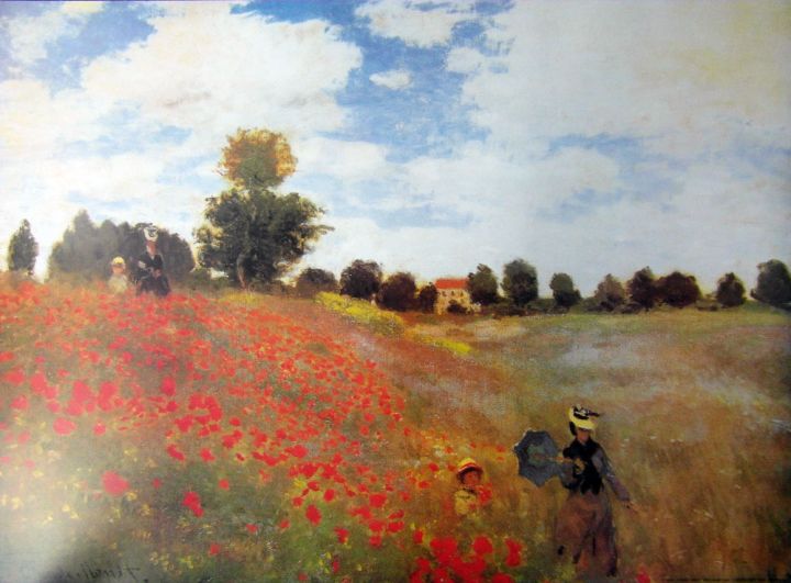 Claude Monet Red Poppies at Argenteuil - Frame UK