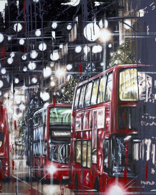 Oxford Street at Christmas Unframed