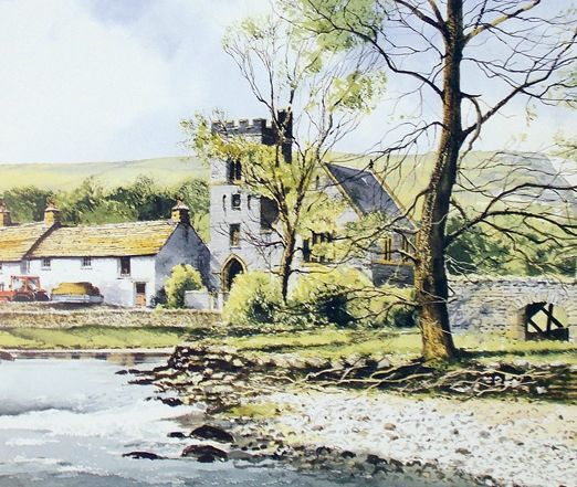 John Rudkin - Millars Dale Derbyshire (Image 63 x 32 cm)