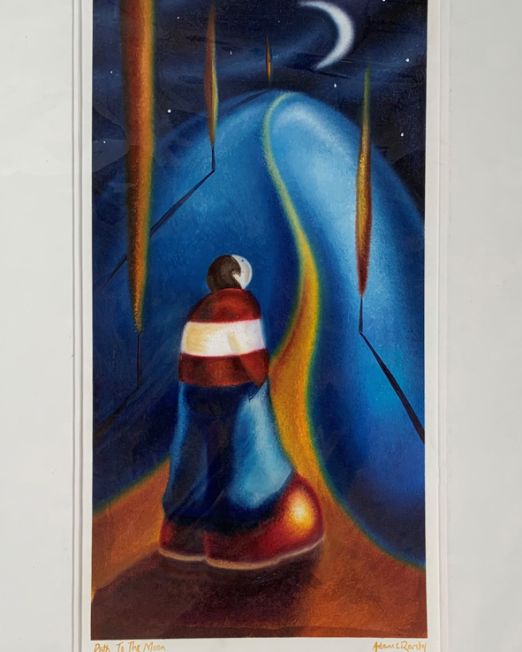 Adam Barsby Path To The Moon (Image Size 54 x 27)