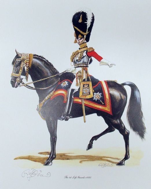 Charles Griffin The 1st Life Guards 1825 (Image 31 x 22cm)