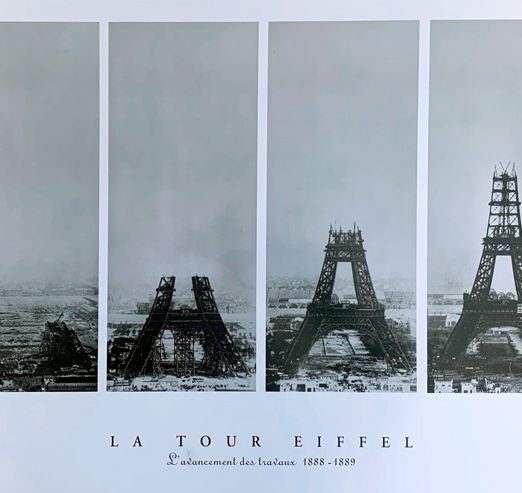 Unlknown Artist La Tour Eiffel (Image - 96 x 45cm)