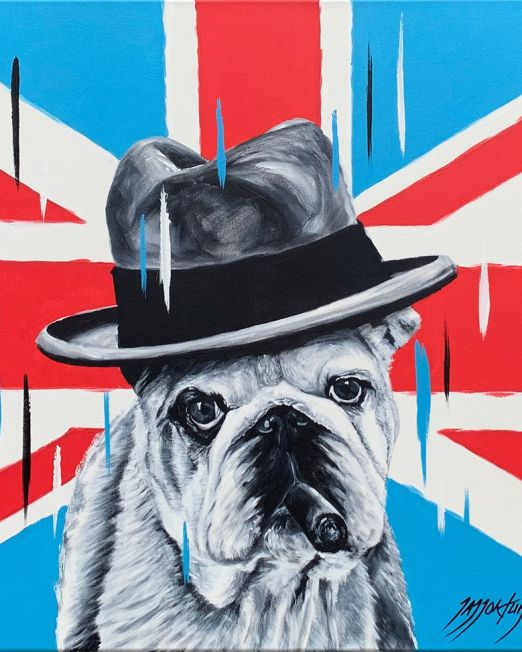 Winston - British Bulldog Unframed