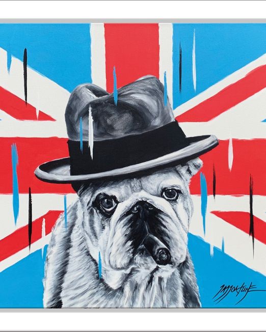 Winston - British Bulldog White Frame